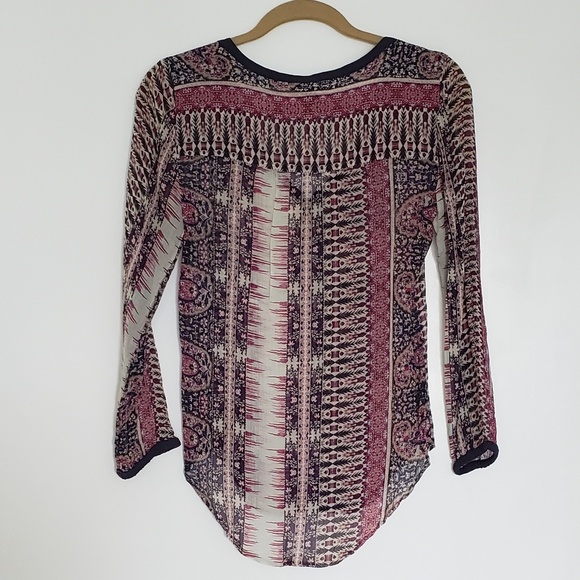 Lucky Multi-colored Boho Blouse - Picture 2 of 2